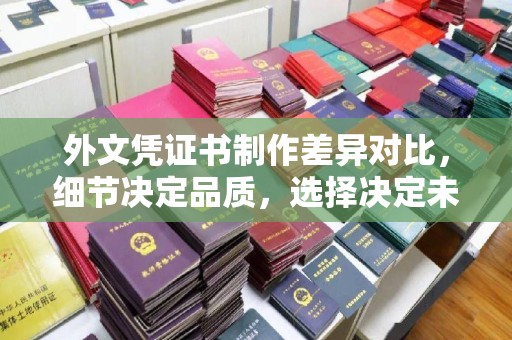 蓬安外文凭证书制作差异对比，细节决定品质，选择决定未来